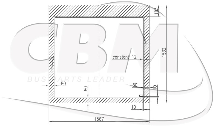 CBM OEM SIDE BAY WINDOW - WABCO (9617230120) - Fenêtre et pièces pour Bus: photos 1 CBM OEM SIDE BAY WINDOW - WABCO (9617230120) - Fenêtre et pièces pour Bus: photos 1