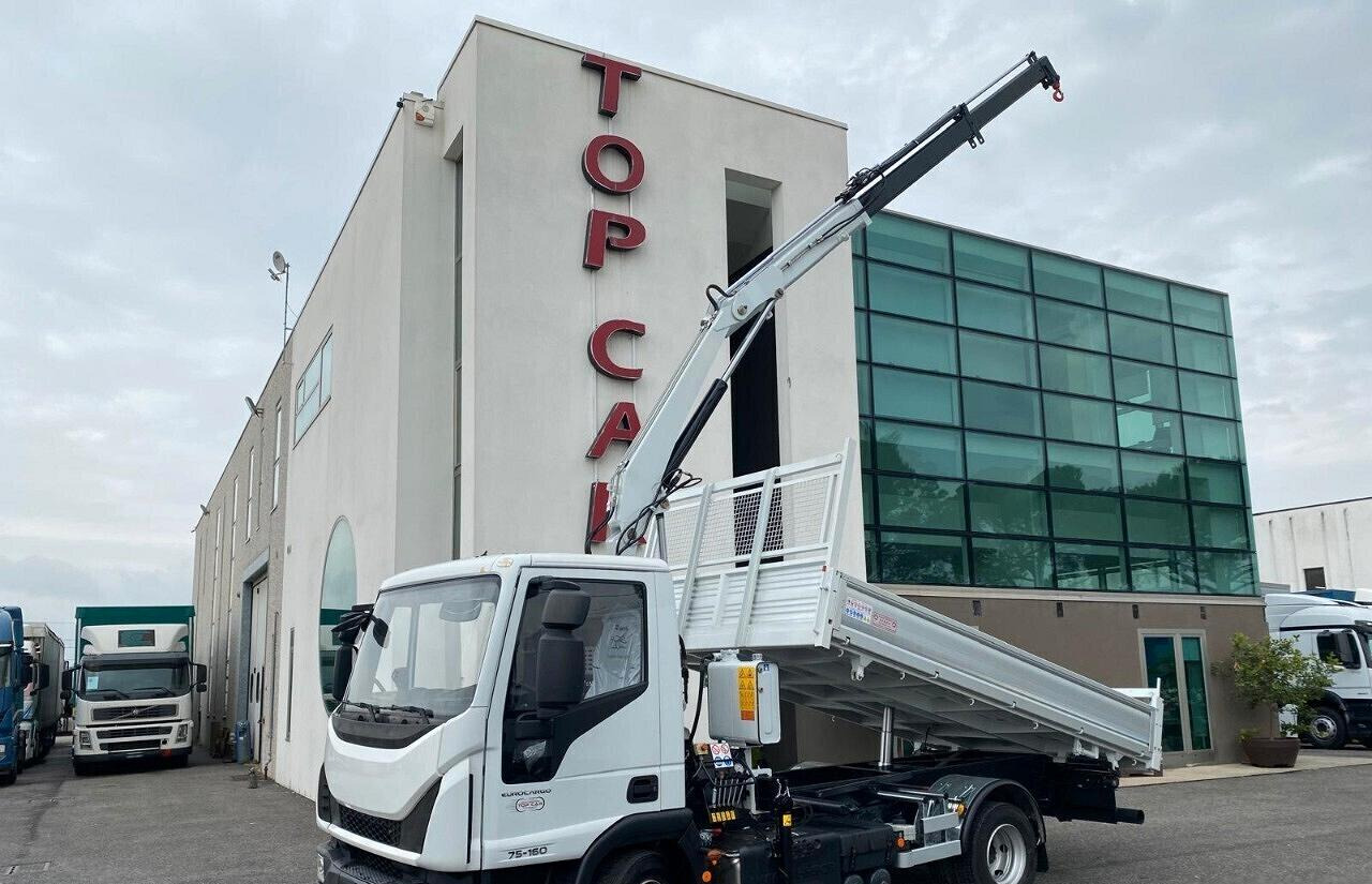 IVECO EUROCARGO 75E16 2019 RIBALTABILE E GRU - Camion benne, Camion grue: photos 2 IVECO EUROCARGO 75E16 2019 RIBALTABILE E GRU - Camion benne, Camion grue: photos 2