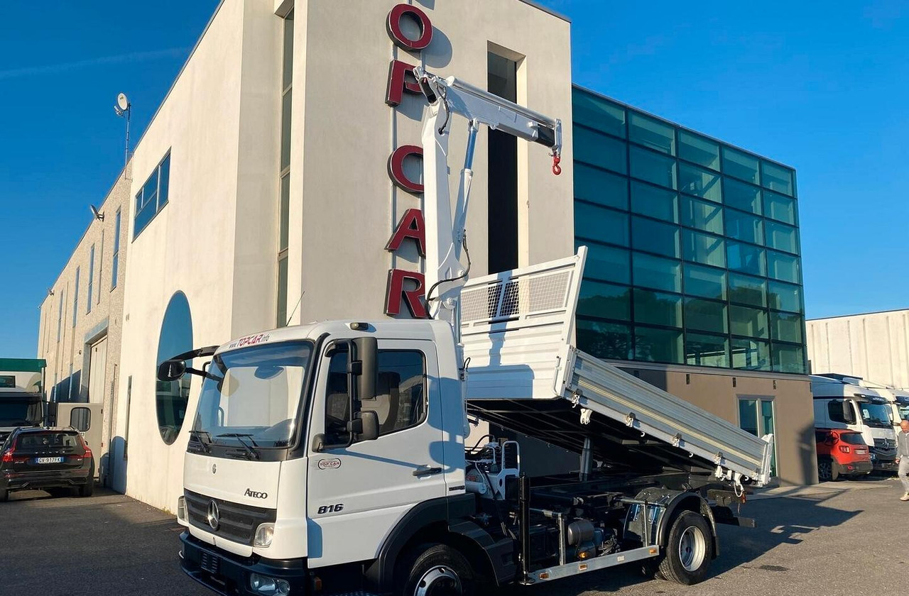 MERCEDES 816 ATEGO RIBALTABILE E GRU - Camion benne, Camion grue: photos 1 MERCEDES 816 ATEGO RIBALTABILE E GRU - Camion benne, Camion grue: photos 1