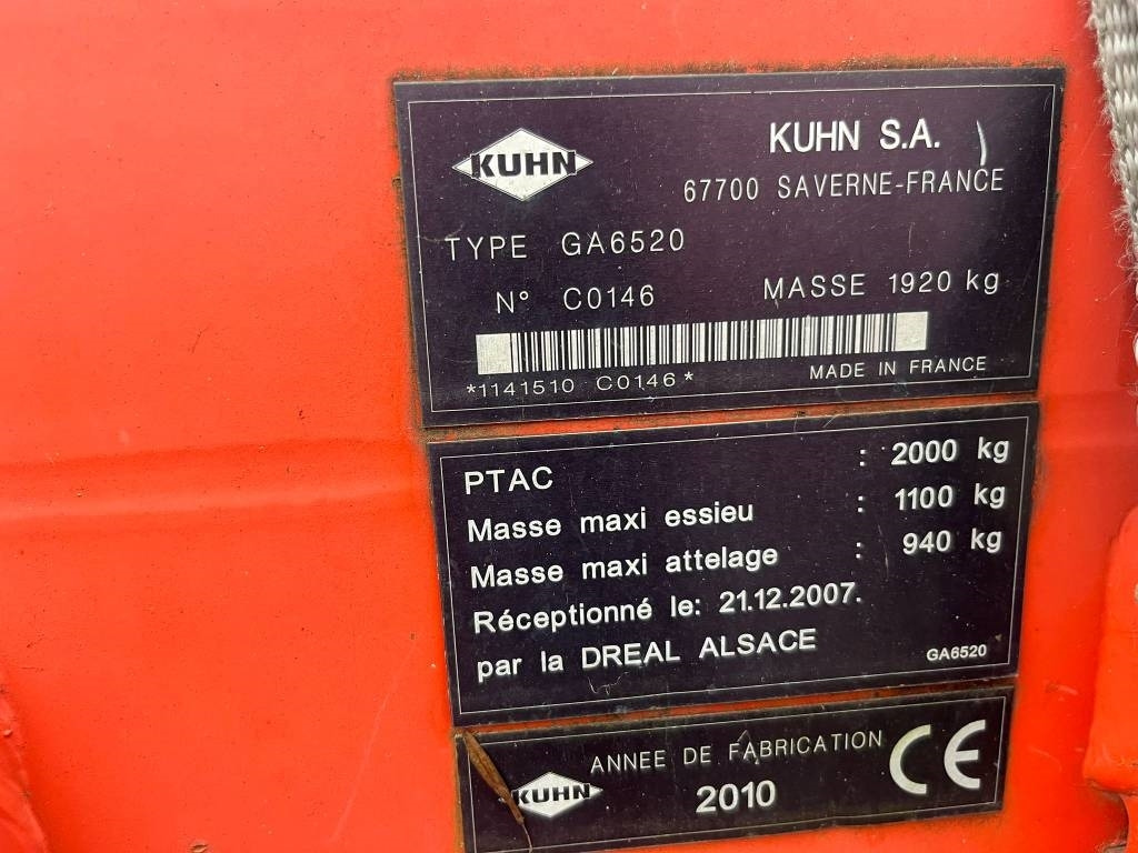 Kuhn 6520  - Faneuse: photos 2 Kuhn 6520  - Faneuse: photos 2