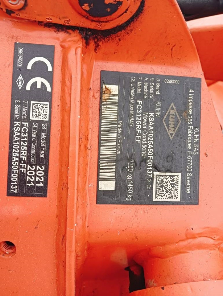 Faucheuse Kuhn FC 3125: photos 6 Faucheuse Kuhn FC 3125: photos 6