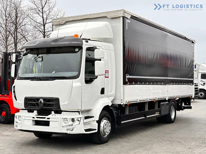 Renault Midlum 250 Renault D 250 / AUTOMATIC / 4X2 / 18 PALLETS / TAIL LIFT / SIDE BOARDS / curtainsider truck - Camion à rideaux coulissants: photos 2 Renault Midlum 250 Renault D 250 / AUTOMATIC / 4X2 / 18 PALLETS / TAIL LIFT / SIDE BOARDS / curtainsider truck - Camion à rideaux coulissants: photos 2