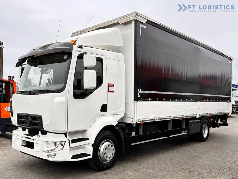 Camion à rideaux coulissants Renault Midlum 250 Renault D 250 / AUTOMATIC / 4X2 / 18 PALLETS / TAIL LIFT / SIDE BOARDS / curtainsider truck: photos 1