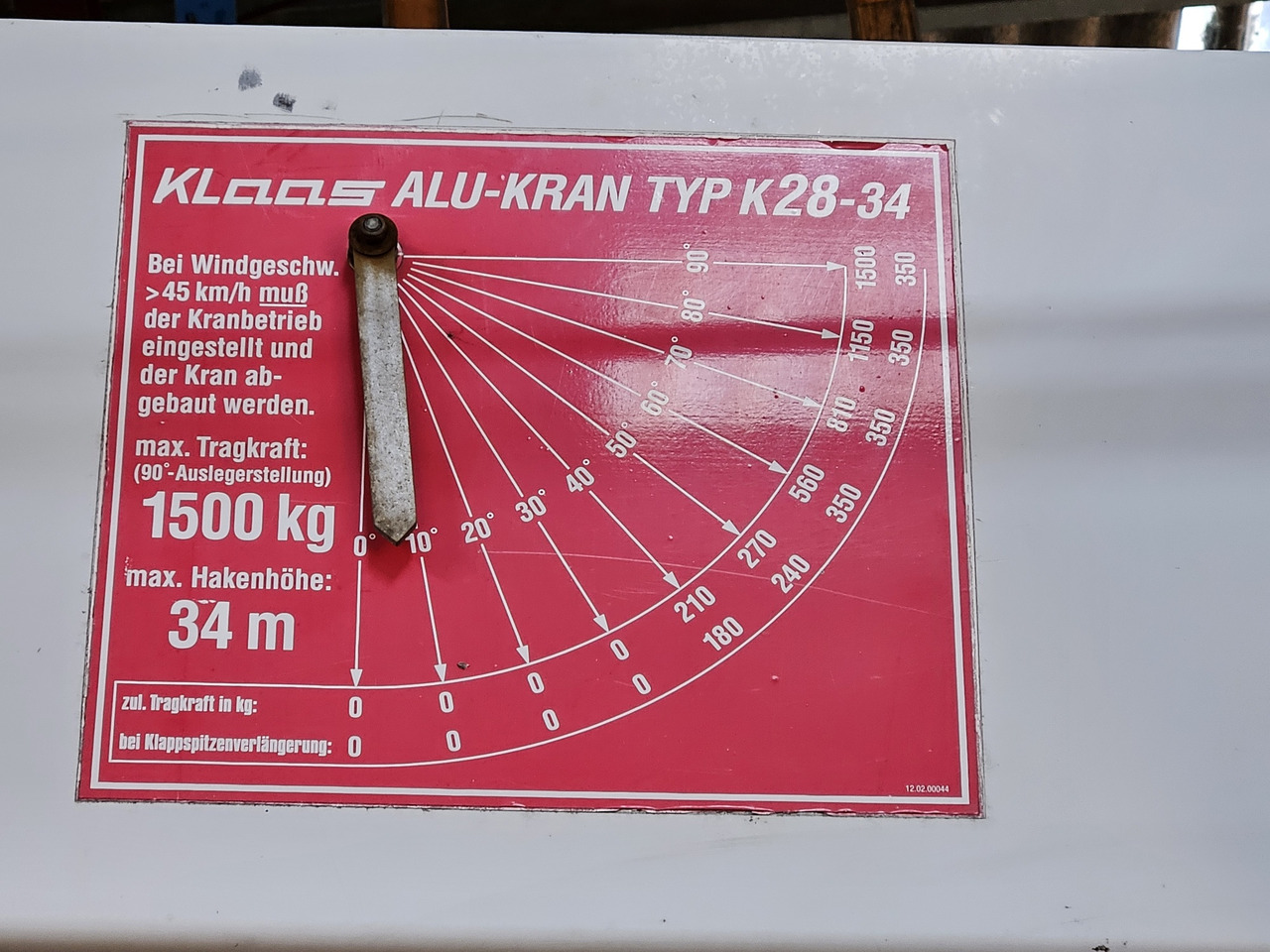 MERCEDES-BENZ Klaas K28-34 Autokran - Camion grue: photos 2 MERCEDES-BENZ Klaas K28-34 Autokran - Camion grue: photos 2