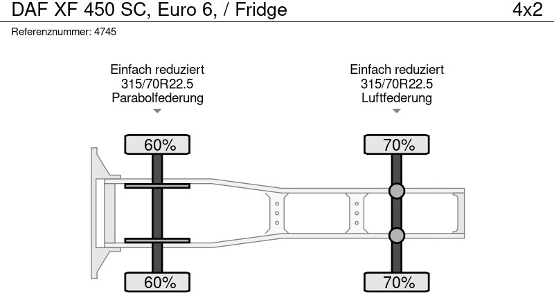 Tracteur routier DAF XF 450 SC, Euro 6, / Fridge: photos 8 Tracteur routier DAF XF 450 SC, Euro 6, / Fridge: photos 8