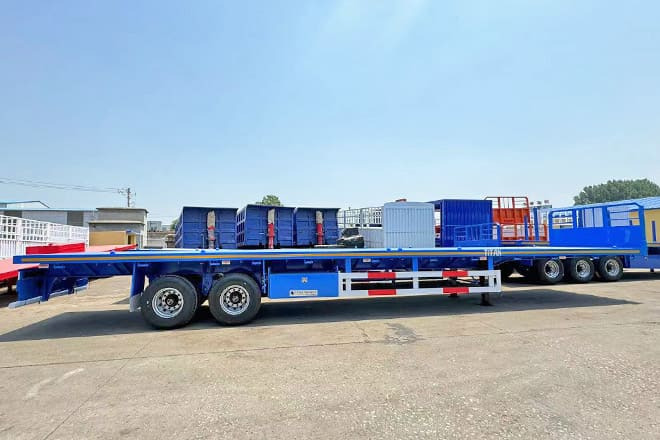 TITAN 2 Axle 45 Ft Flatbed Trailers for Sale in Algeria - Semi-remorque plateau: photos 2 TITAN 2 Axle 45 Ft Flatbed Trailers for Sale in Algeria - Semi-remorque plateau: photos 2