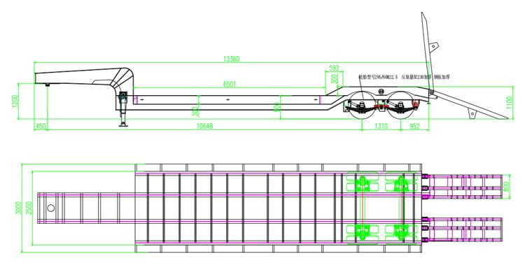 TITAN 2 Axle 50 Ton Low Bed Trailer for Sale In Nigeria Lagos - Semi-remorque surbaissé: photos 4 TITAN 2 Axle 50 Ton Low Bed Trailer for Sale In Nigeria Lagos - Semi-remorque surbaissé: photos 4