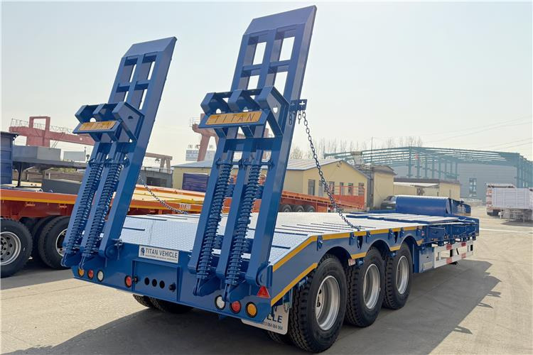 TITAN 3 Axle 80 Ton Low Bed Trailer Price for Sale In Nigeria - Semi-remorque surbaissé: photos 5 TITAN 3 Axle 80 Ton Low Bed Trailer Price for Sale In Nigeria - Semi-remorque surbaissé: photos 5