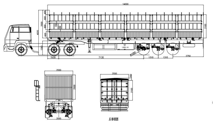 TITAN 3 Axle Cargo Fence Trailer with Air Suspension Transport Animal - Semi-remorque bétaillère: photos 5 TITAN 3 Axle Cargo Fence Trailer with Air Suspension Transport Animal - Semi-remorque bétaillère: photos 5