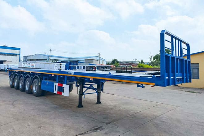 TITAN 5 Axle New Flatbed Trailers for Sale in Mauritius - Semi-remorque plateau: photos 4 TITAN 5 Axle New Flatbed Trailers for Sale in Mauritius - Semi-remorque plateau: photos 4