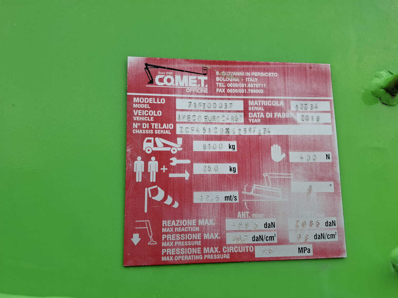 Camion avec nacelle neuf IVECO Eurocargo ML120EL18  Comet 31-17 HQ: photos 48