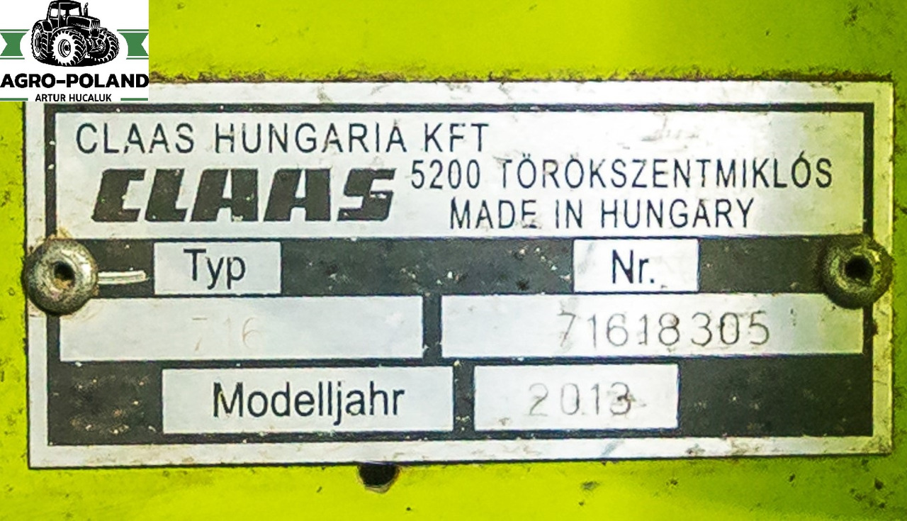 CLAAS VARIO 750 (NOWY MODEL)- 2013 ROK + WÓZEK + KOSY BOCZNE - Moissoneuse: photos 5 CLAAS VARIO 750 (NOWY MODEL)- 2013 ROK + WÓZEK + KOSY BOCZNE - Moissoneuse: photos 5