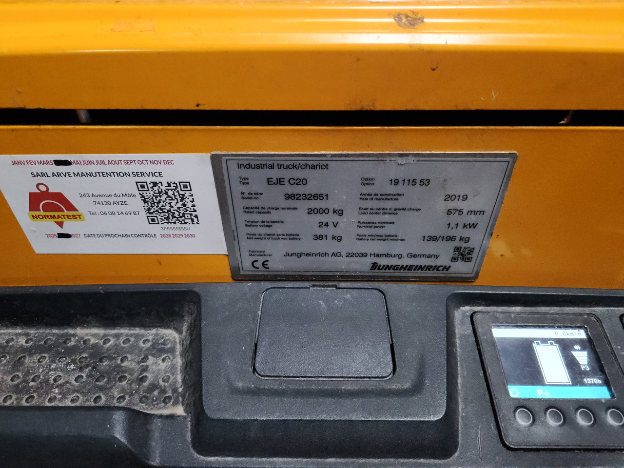 JUNGHEINRICH EJEC20 - Transpalette: photos 1 JUNGHEINRICH EJEC20 - Transpalette: photos 1