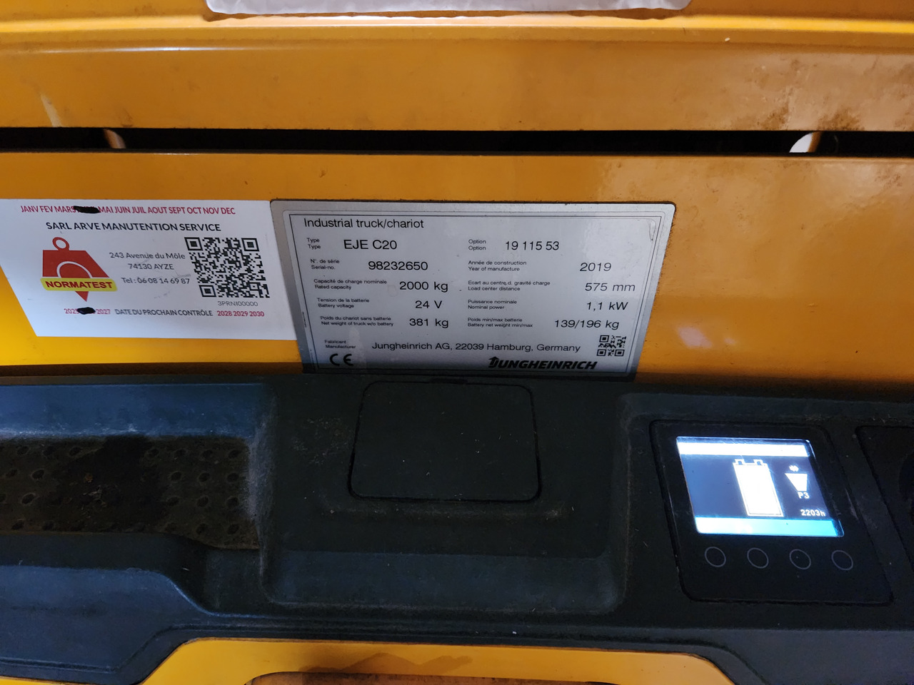 JUNGHEINRICH EJEC20 - Transpalette: photos 3 JUNGHEINRICH EJEC20 - Transpalette: photos 3