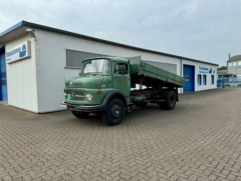 Camion benne Mercedes-Benz LK 1313 Haubenwagen Oldtimer 3 Wischer hohe Scheibe: photos 6