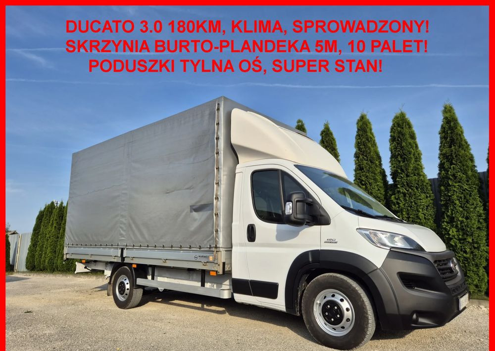 Fiat Ducato 3.0 180KM Maxi - Utilitaire rideaux coulissants (PLSC): photos 1 Fiat Ducato 3.0 180KM Maxi - Utilitaire rideaux coulissants (PLSC): photos 1