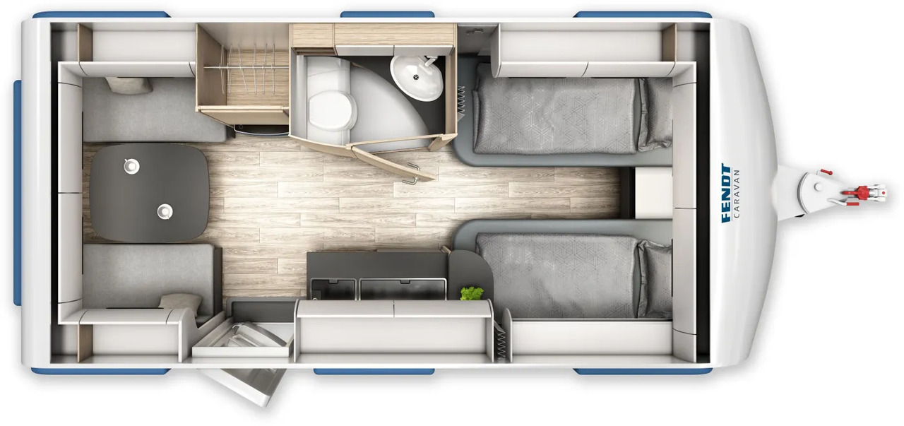 Fendt Apero 465 TG GFK, Dusche, 1.800 KG - Caravane: photos 2 Fendt Apero 465 TG GFK, Dusche, 1.800 KG - Caravane: photos 2