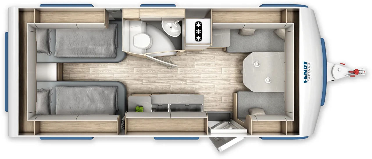 Fendt Bianco Activ 515 SGE Safety-Paket, GFK, 2.000 KG - Caravane: photos 2 Fendt Bianco Activ 515 SGE Safety-Paket, GFK, 2.000 KG - Caravane: photos 2