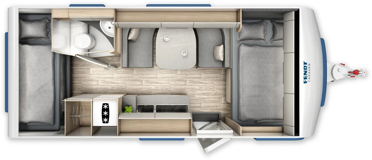 Fendt Bianco Activ 515 SKF GFK, Shower- + Safety-Paket - Caravane: photos 2 Fendt Bianco Activ 515 SKF GFK, Shower- + Safety-Paket - Caravane: photos 2