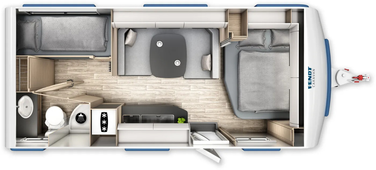 Wohnwagen Fendt Apero Activ 560 SKM neues Modell - Caravane: photos 2 Wohnwagen Fendt Apero Activ 560 SKM neues Modell - Caravane: photos 2
