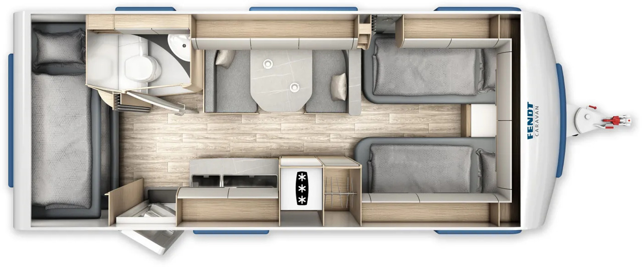 Wohnwagen Fendt Bianco Activ 550 KMG Modell 2026 - Caravane: photos 2 Wohnwagen Fendt Bianco Activ 550 KMG Modell 2026 - Caravane: photos 2