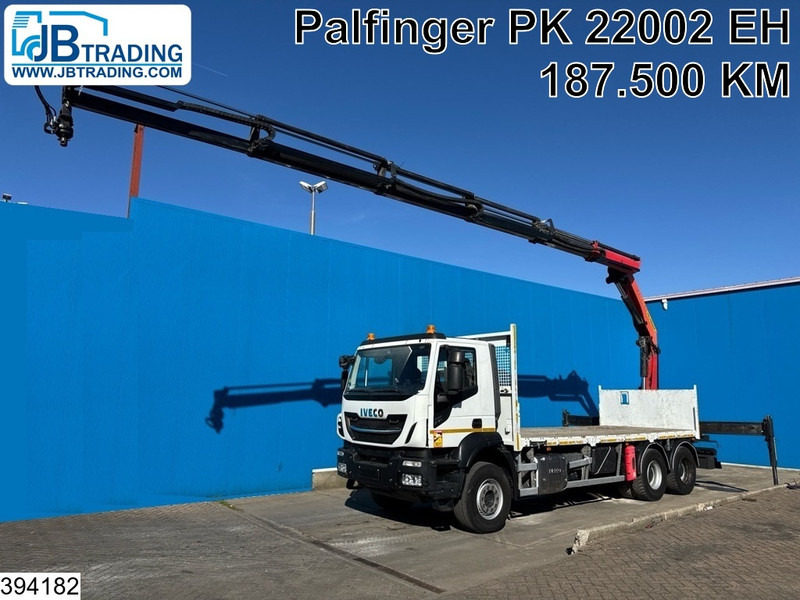 Iveco Trakker 360 6X4, EURO 6, Steel suspension, Palfinger - Camion plateau, Camion grue: photos 1 Iveco Trakker 360 6X4, EURO 6, Steel suspension, Palfinger - Camion plateau, Camion grue: photos 1