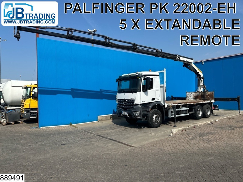 Mercedes-Benz Arocs 2636 6X4, EURO 6, Steel suspension, Palfinger - Camion plateau, Camion grue: photos 1 Mercedes-Benz Arocs 2636 6X4, EURO 6, Steel suspension, Palfinger - Camion plateau, Camion grue: photos 1
