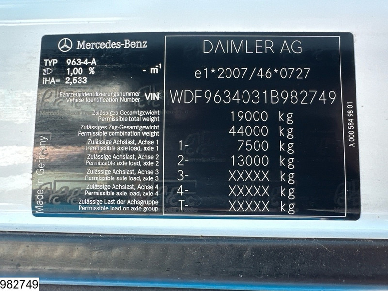 Tracteur routier Mercedes-Benz Actros 1845 EURO 6, Retarder: photos 7 Tracteur routier Mercedes-Benz Actros 1845 EURO 6, Retarder: photos 7