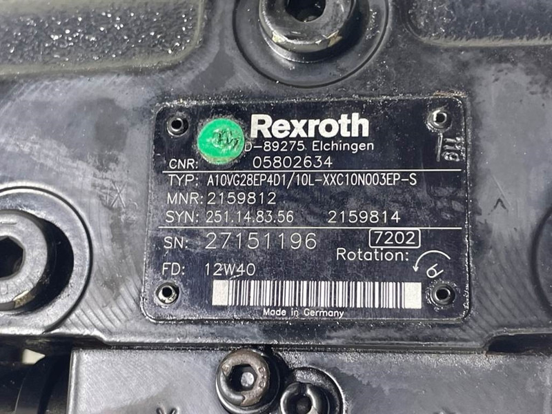 Bomag -Rexroth A10VG28EP4D1/10L-Drive pump/Fahrpumpe - Hydraulique pour Engins de chantier: photos 4 Bomag -Rexroth A10VG28EP4D1/10L-Drive pump/Fahrpumpe - Hydraulique pour Engins de chantier: photos 4