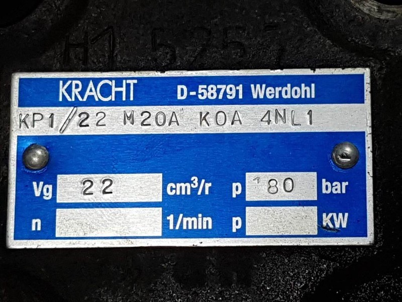 Kracht KP1/22M20AK0A4N-Gearpump/Zahnradpumpe/Tandw - Hydraulique: photos 3 Kracht KP1/22M20AK0A4N-Gearpump/Zahnradpumpe/Tandw - Hydraulique: photos 3