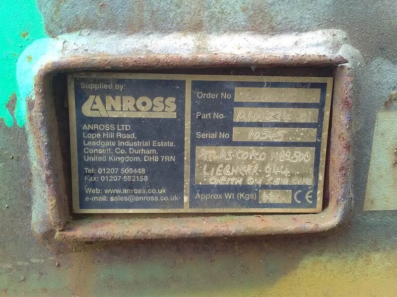 Liebherr 944-Atlas copco HB2500-Adaptor plate/Quick coupler - Attache rapide: photos 2 Liebherr 944-Atlas copco HB2500-Adaptor plate/Quick coupler - Attache rapide: photos 2