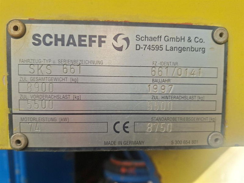 Schaeff SKS 661 - Chargeuse sur pneus: photos 4 Schaeff SKS 661 - Chargeuse sur pneus: photos 4