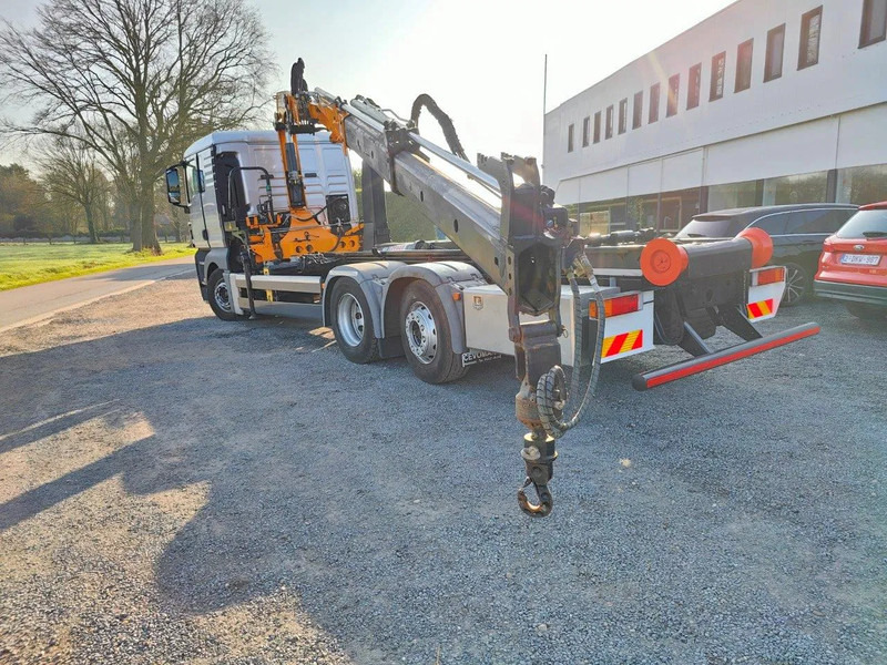 MAN TGX 26.400 6x2 Euro5 Container LEEBUR + Crane Effer 145 - Camion ampliroll, Camion grue: photos 5 MAN TGX 26.400 6x2 Euro5 Container LEEBUR + Crane Effer 145 - Camion ampliroll, Camion grue: photos 5