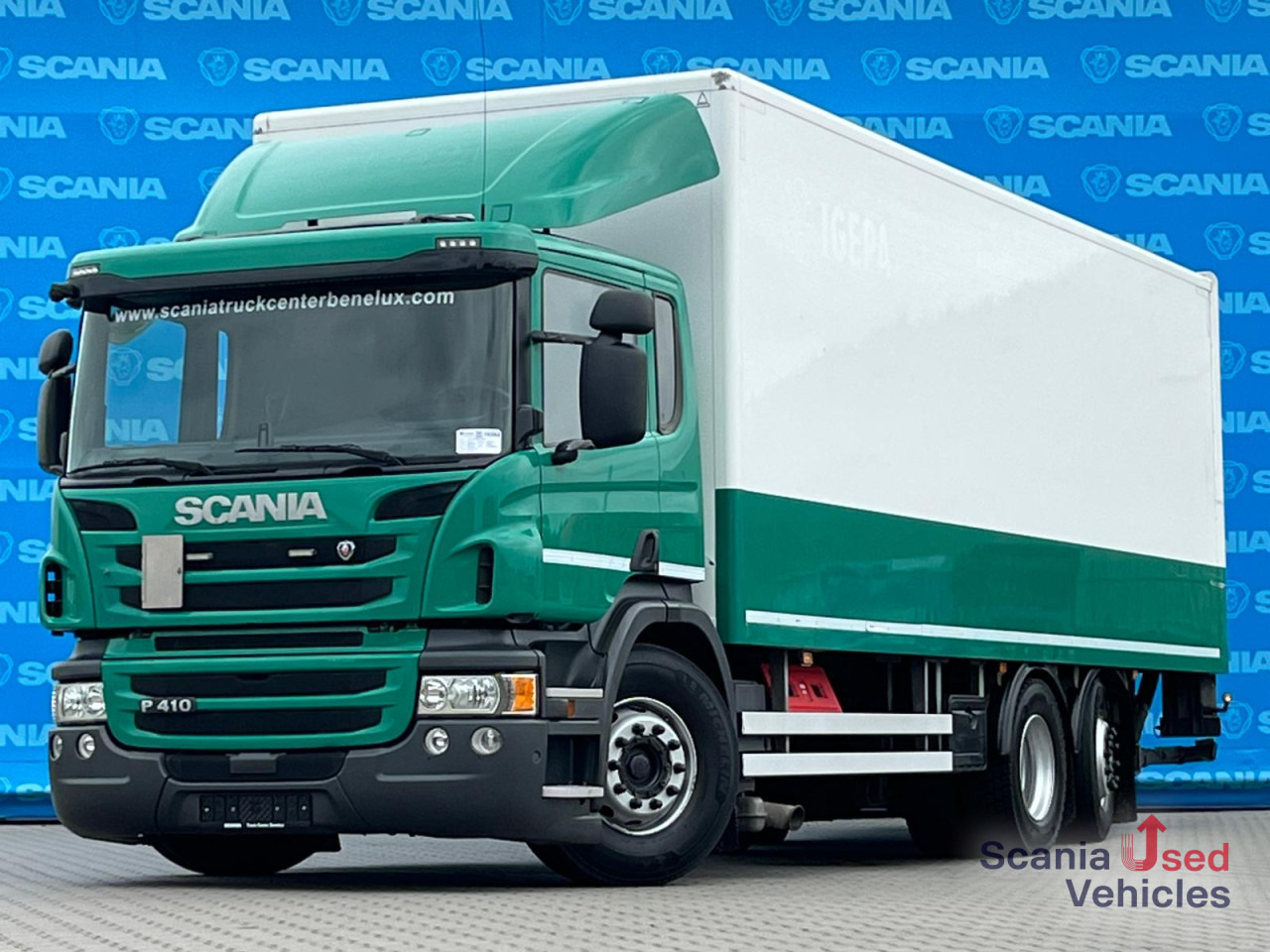 SCANIA P 410 DB6x2*4MNB RETARDER FULL AIR 8T TAIL LIFT 2T - Camion fourgon: photos 1 SCANIA P 410 DB6x2*4MNB RETARDER FULL AIR 8T TAIL LIFT 2T - Camion fourgon: photos 1