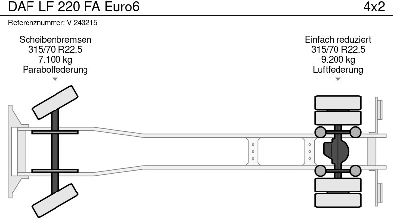Camion frigorifique DAF LF 220 FA Euro6: photos 14