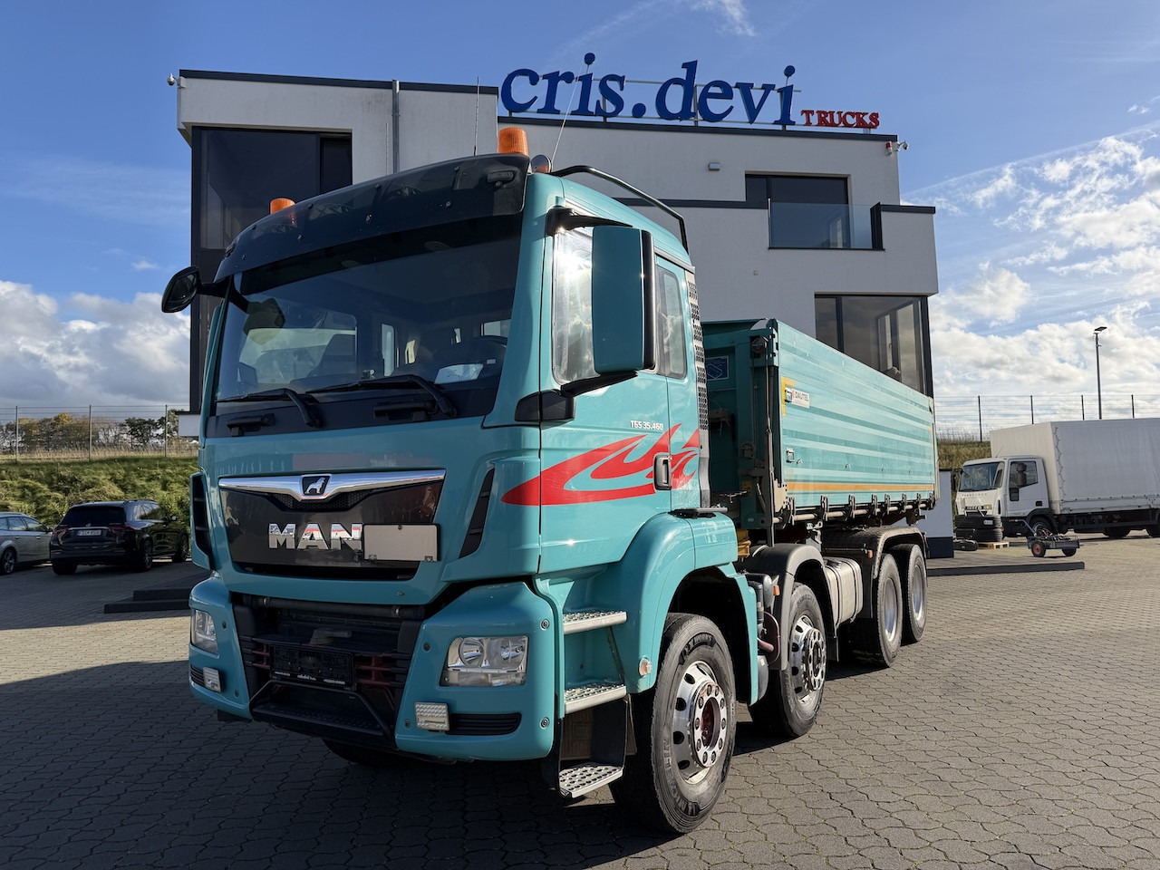 Camion benne MAN TGS 35.460 8x4  Dautel   Intarder: photos 8