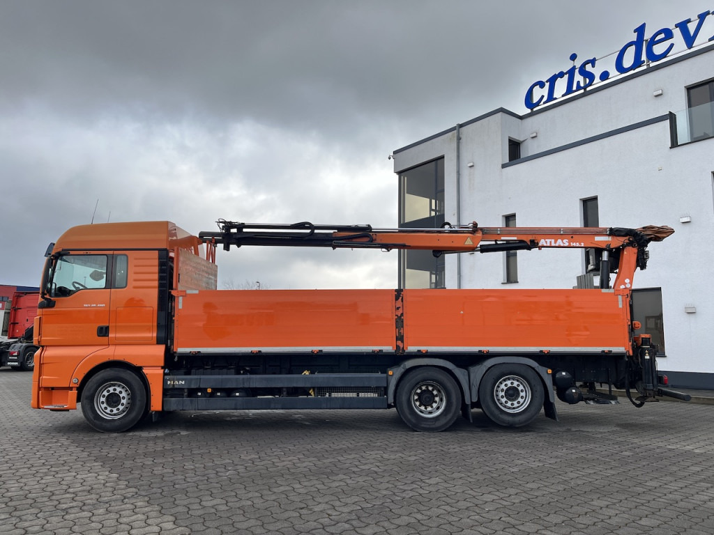 Camion grue, Camion plateau MAN TGX 26.480 6x2  Atlas 145.2 Baustoff: photos 8