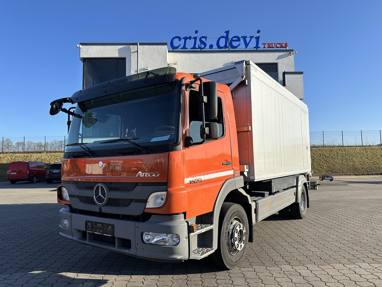 Mercedes-Benz Atego 1529 4x2 Atlas 57.3-A2 Kadaverkipper - Camion benne, Camion grue: photos 1 Mercedes-Benz Atego 1529 4x2 Atlas 57.3-A2 Kadaverkipper - Camion benne, Camion grue: photos 1