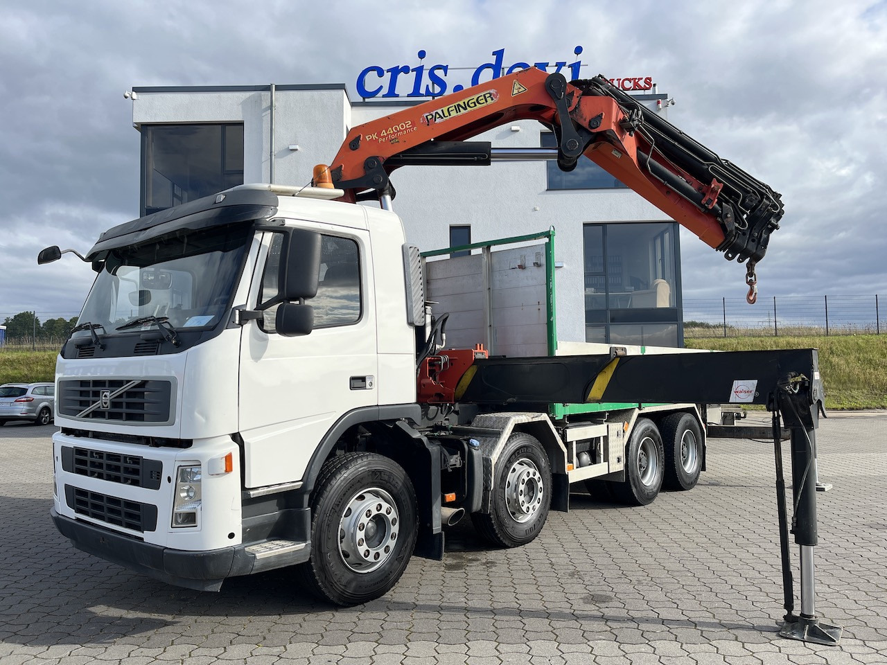 Volvo FM 440 8x4 Palfinger PK 44002 Wechselsystem - Camion plateau, Camion grue: photos 1 Volvo FM 440 8x4 Palfinger PK 44002 Wechselsystem - Camion plateau, Camion grue: photos 1