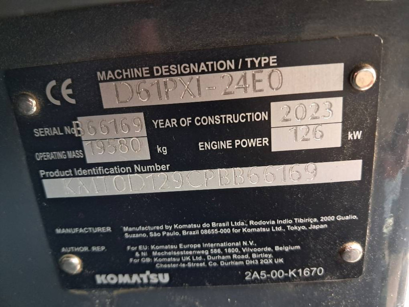 Bulldozer Komatsu D61PXI-24E0: photos 15