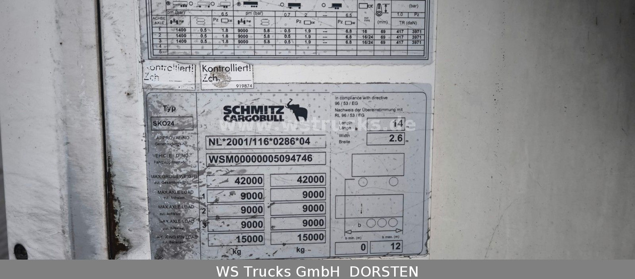 Semi-remorque frigorifique Schmitz Cargobull SKO 24 Kühlauflieger | Rohrbahn Vector 1850Mt: photos 6
