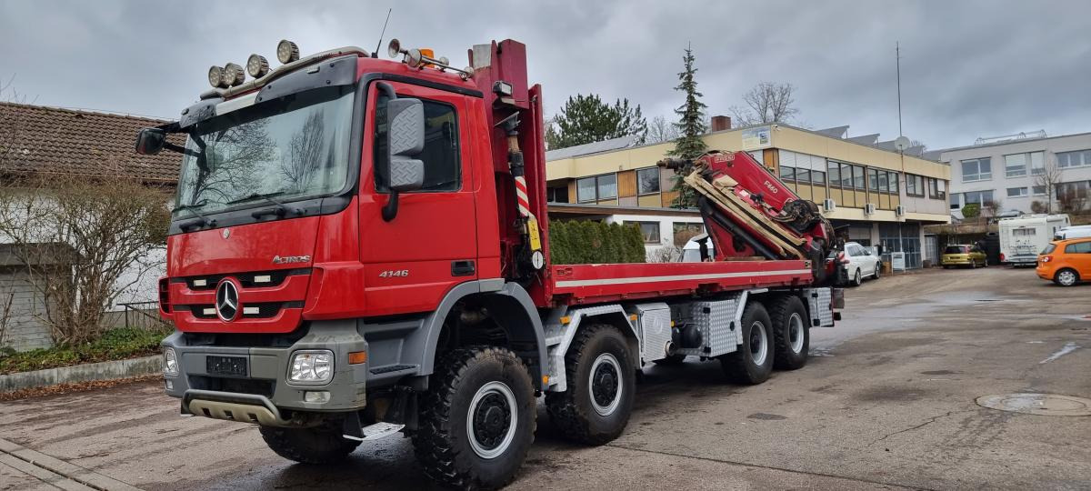 Mercedes Actros 4146 AK 8X8 FASSI 660 EINZELBER SEILWINDE - Camion plateau, Camion grue: photos 3 Mercedes Actros 4146 AK 8X8 FASSI 660 EINZELBER SEILWINDE - Camion plateau, Camion grue: photos 3