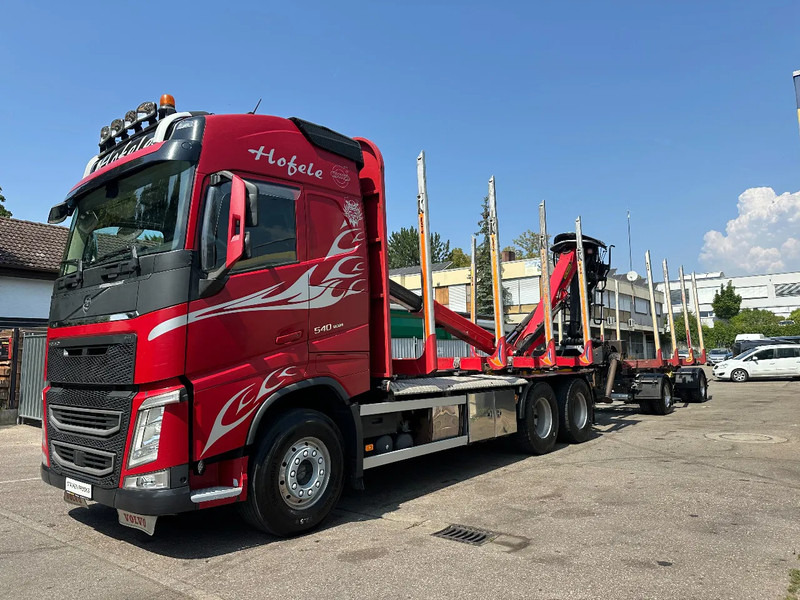 Volvo FH 540 FH540*6x4*Kurzholzzug*Epsilon M12Z*Glogger Anhänger*Retarder - Camion grumier: photos 1 Volvo FH 540 FH540*6x4*Kurzholzzug*Epsilon M12Z*Glogger Anhänger*Retarder - Camion grumier: photos 1