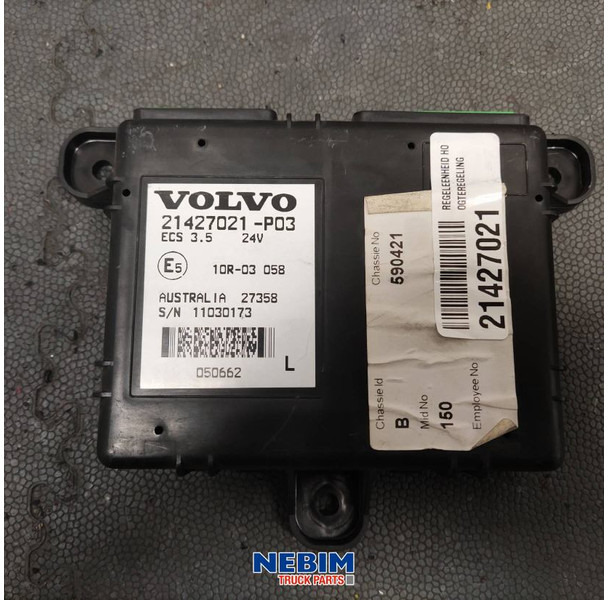 Volvo Volvo - 21427021 - Regeleenheid hoogteregeling - Pièces de rechange pour Camion: photos 2 Volvo Volvo - 21427021 - Regeleenheid hoogteregeling - Pièces de rechange pour Camion: photos 2
