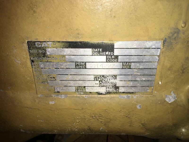 Engins de chantier Caterpillar 3208 01Z-2W1320 USED: photos 6