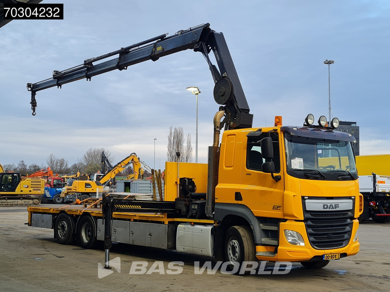 DAF CF 410 CF 6X2 HIAB 244EP-4 HIPRO Crane Kran Lift +Steering Axle Automatic Euro 6 - Camion plateau, Camion grue: photos 3 DAF CF 410 CF 6X2 HIAB 244EP-4 HIPRO Crane Kran Lift +Steering Axle Automatic Euro 6 - Camion plateau, Camion grue: photos 3
