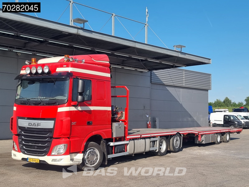 DAF XF 440 6X2 NL-Truck Transporter HMF 900-K2 Kran Lift-Lenkachse Euro 6 - Camion plateau, Camion grue: photos 5 DAF XF 440 6X2 NL-Truck Transporter HMF 900-K2 Kran Lift-Lenkachse Euro 6 - Camion plateau, Camion grue: photos 5