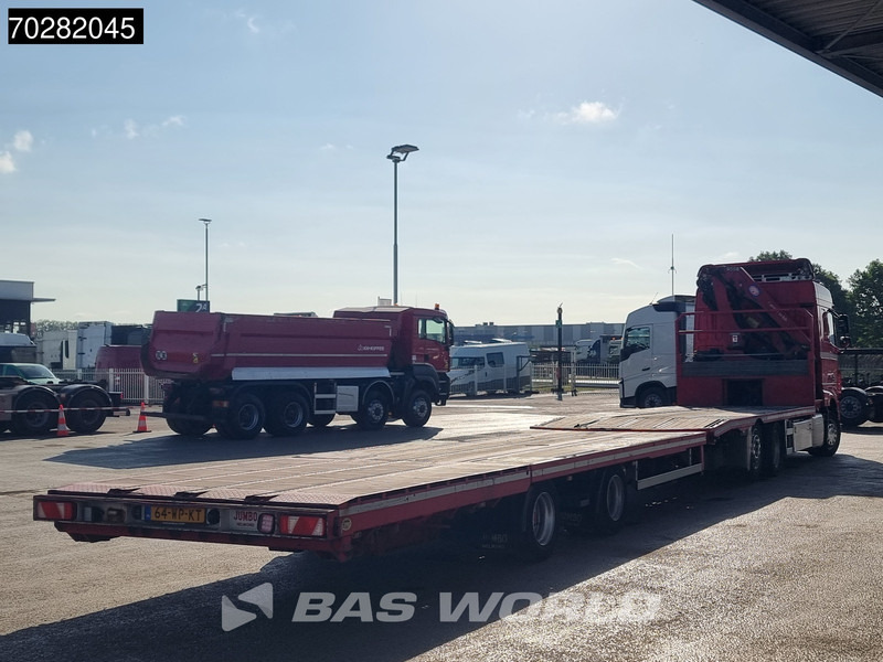 Camion plateau, Camion grue DAF XF 440 6X2 NL-Truck Transporter HMF 900-K2 Kran Winch Lift-Lenkachse Euro 6: photos 9