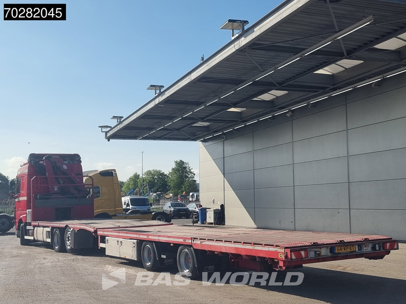 Camion plateau, Camion grue DAF XF 440 6X2 NL-Truck Transporter HMF 900-K2 Kran Winch Lift-Lenkachse Euro 6: photos 16