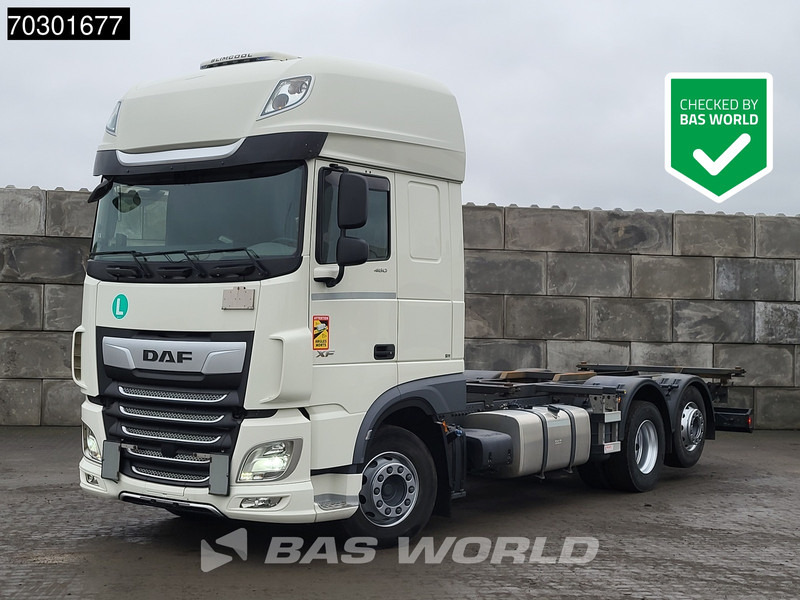 DAF XF 480 6X2 FAN Lift + Steering Axle Retarder Full Air - Camion porte-conteneur/ Caisse mobile: photos 1 DAF XF 480 6X2 FAN Lift + Steering Axle Retarder Full Air - Camion porte-conteneur/ Caisse mobile: photos 1